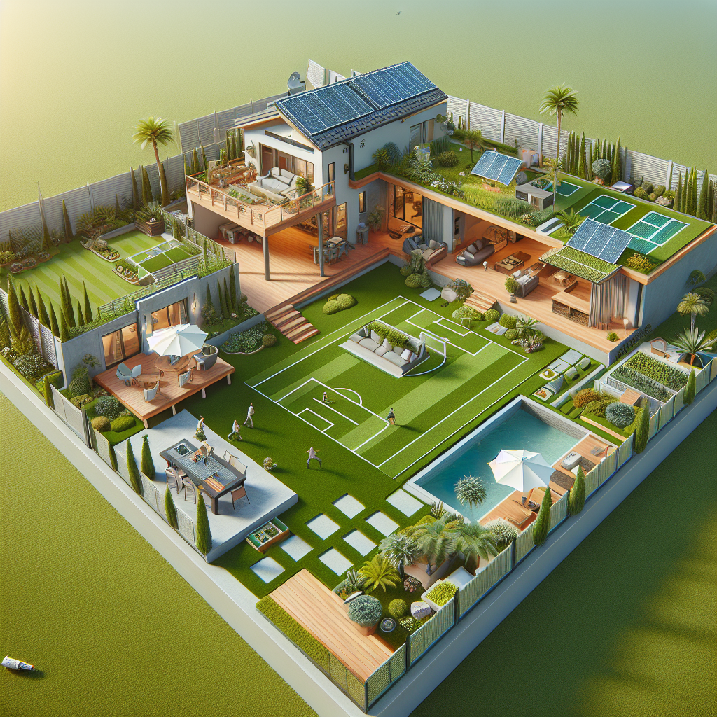 Realistic stock image of artificial grass installation
