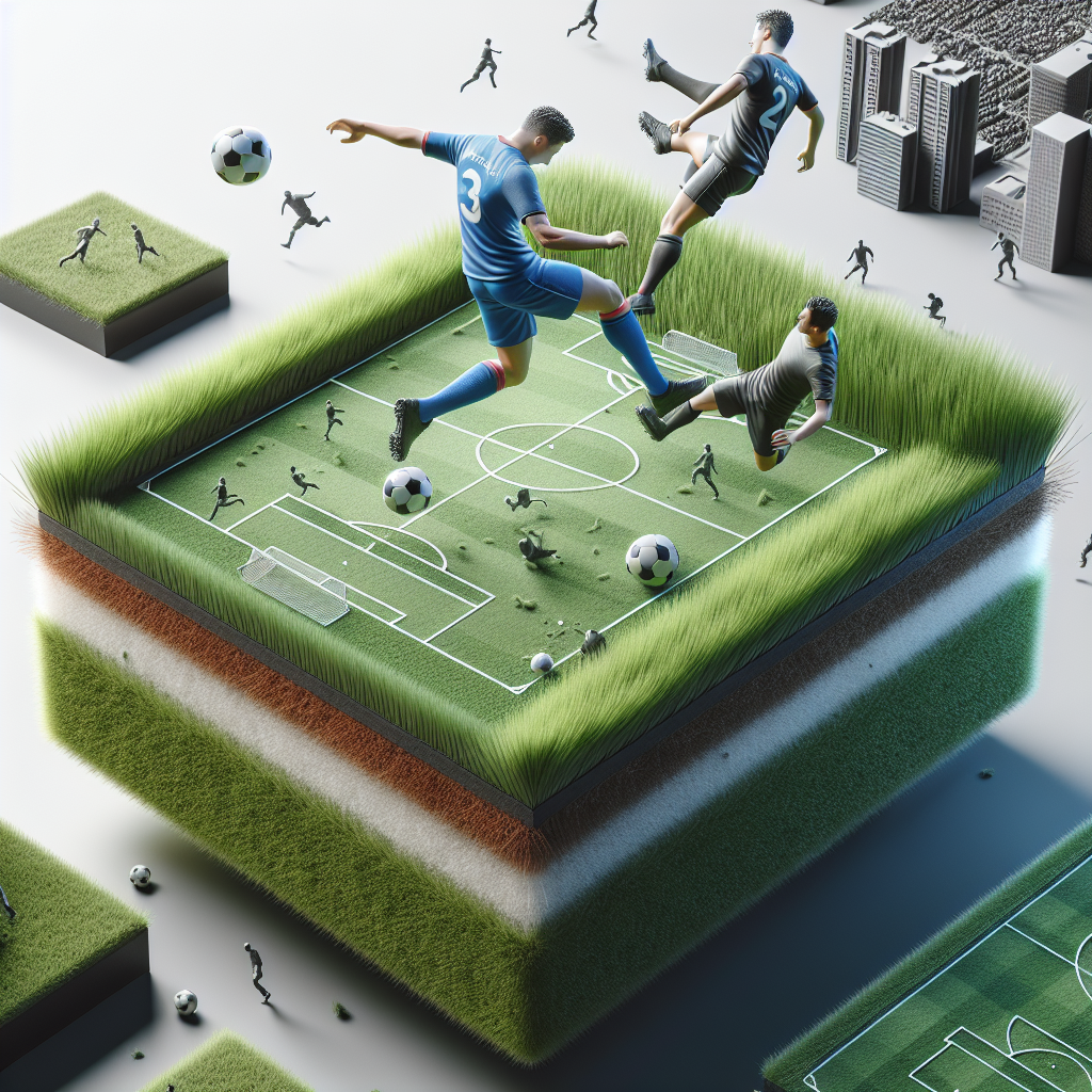 Realistic stock image of artificial grass installation.